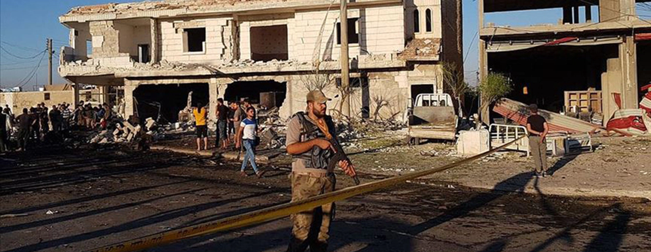 Azez’de bomba yüklü araçla saldırı