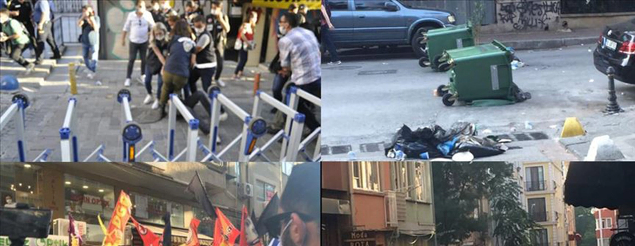 Provokatörlerden polise saldırı