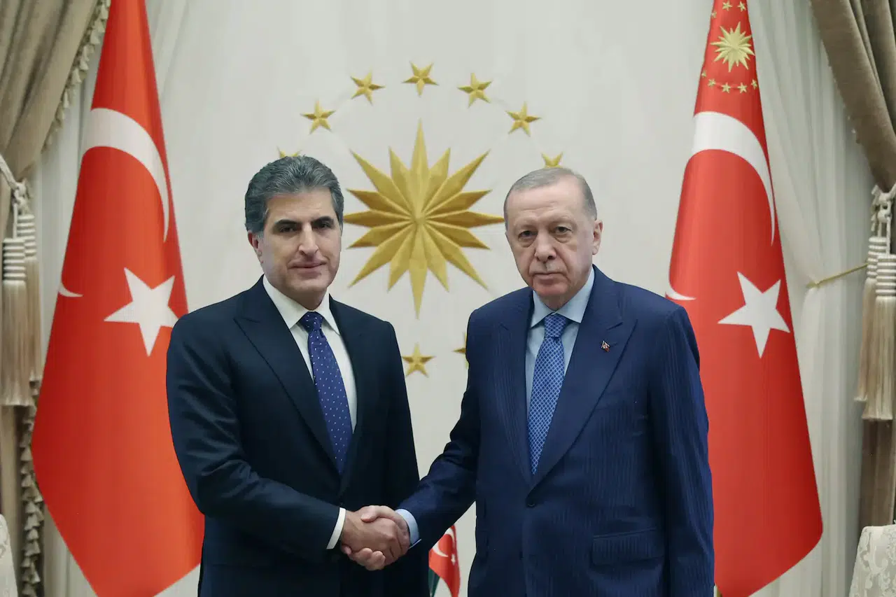 Cumhurbaşkanı Erdoğan, IKBY Başkanı Barzani ile görüştü