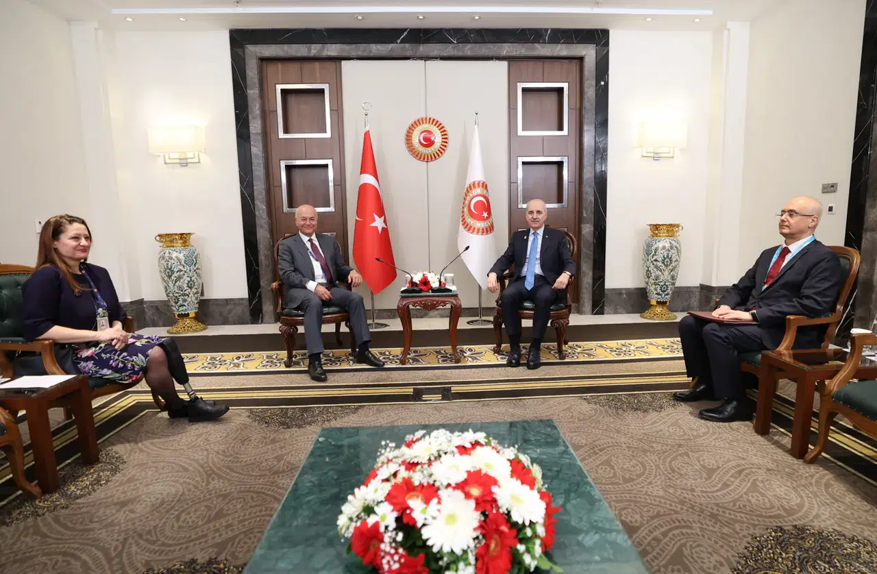 TBMM Başkanı Kurtulmuş, BM Mülteciler Yüksek Komiseri Salih ile görüştü