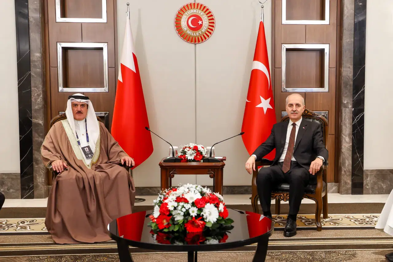 TBMM Başkanı Kurtulmuş, Arap Parlamentosu Başkanı Alyammahi ile görüştü