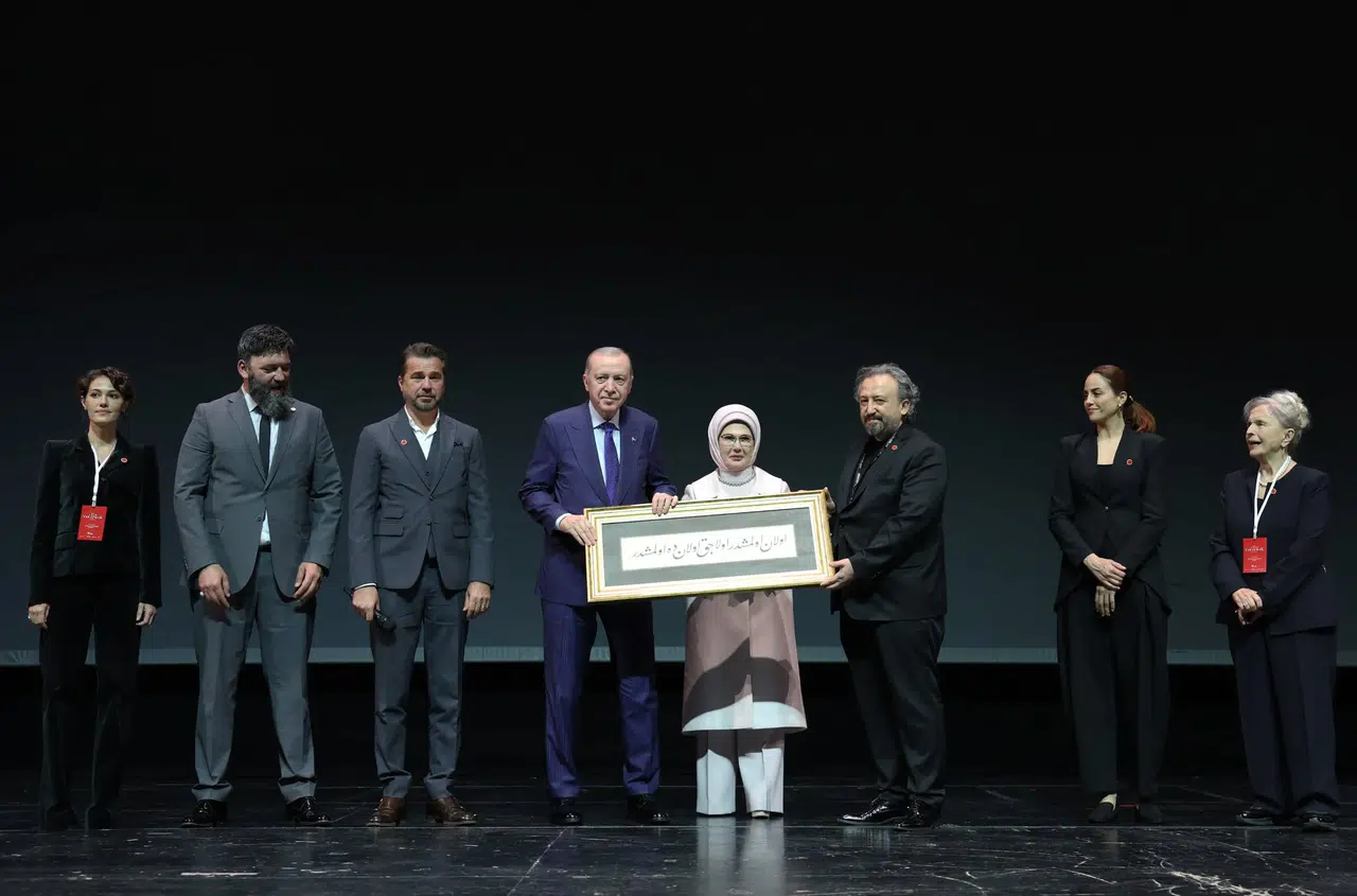 Cumhurbaşkanı Erdoğan, "Bir Adam Yaratmak" filminin galasına katıldı