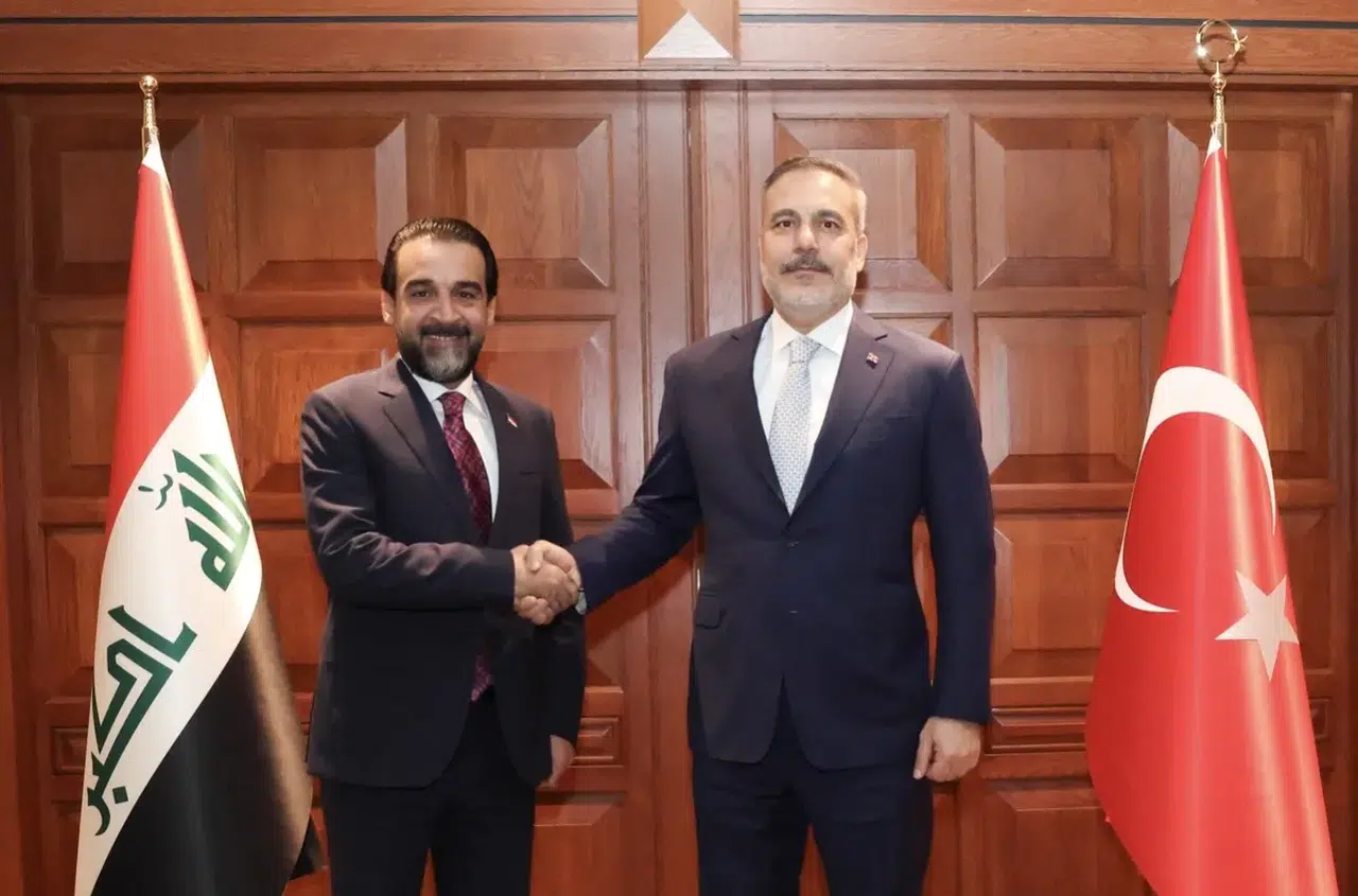 Bakan Fidan, Irak'ın Takaddüm Partisi lideri Halbusi ile görüştü
