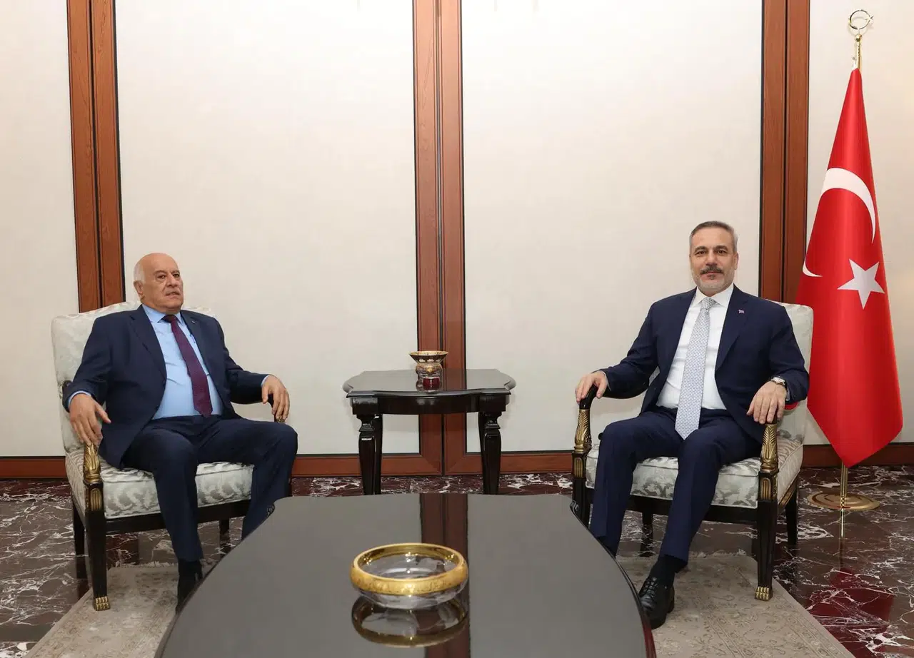 Dışişleri Bakanı Fidan, Fetih Genel Sekreteri Rajub’u kabul etti