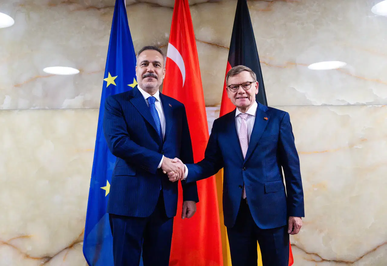 Dışişleri Bakanı Fidan , Almanya Federal Dışişleri Bakanı Johann Wadephul ile görüştü
