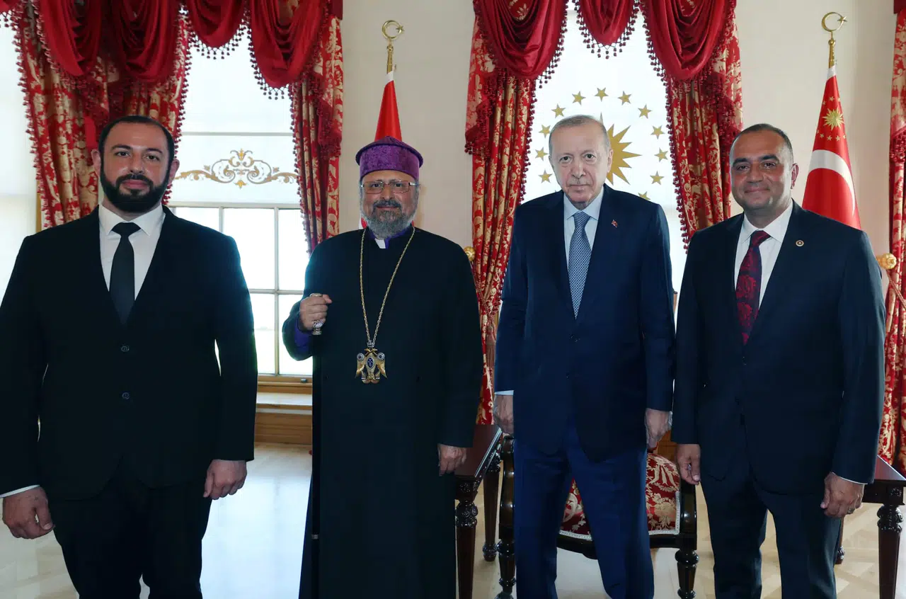 Cumhurbaşkanı Erdoğan, Ermeni Patriği Maşalyan ve Milletvekili Sıvacıoğlu’nu kabul etti