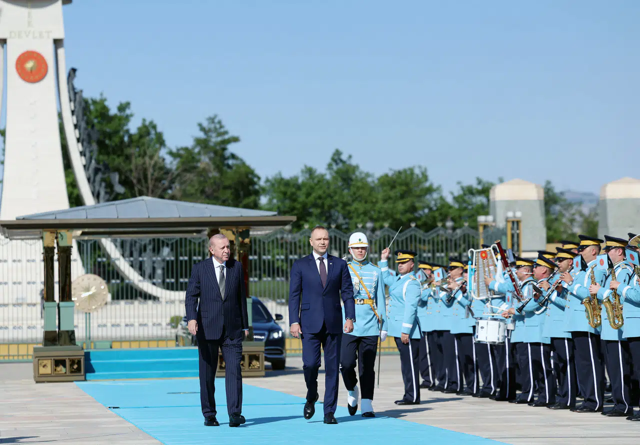 Cumhurbaşkanı Erdoğan, Polonya Cumhurbaşkanı Nawrocki’yi resmi törenle karşıladı