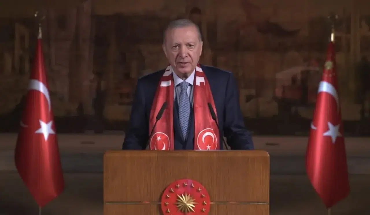 Cumhurbaşkanı Erdoğan’dan A Milli Futbol Takımı’na destek mesajı: “Yolunuz bahtınız açık olsun Bizim Çocuklar”