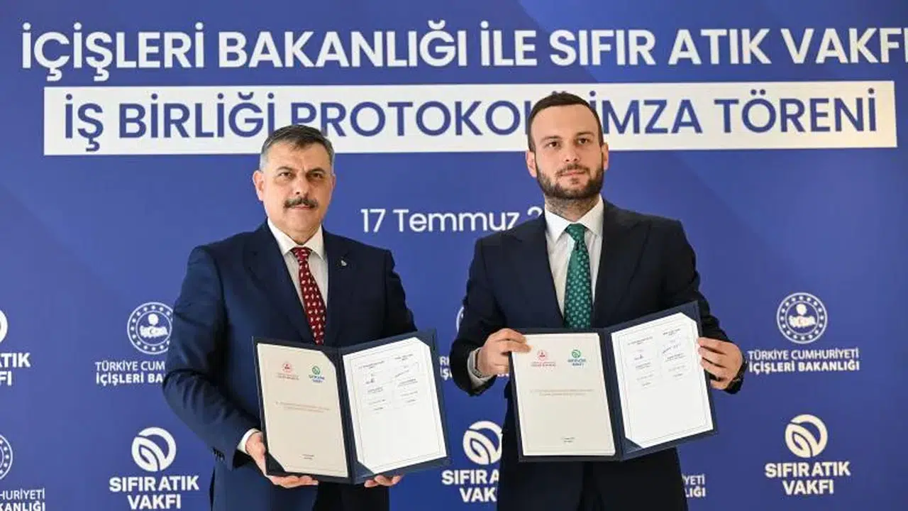 İçişleri Bakanlığı ile Sıfır Atık Vakfı arasında iş birliği protokolü imzalandı