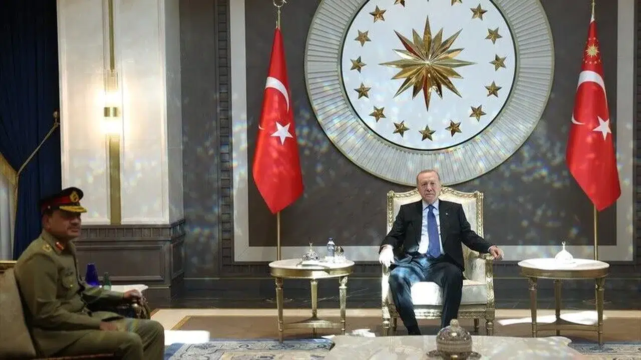 Cumhurbaşkanı Erdoğan, Pakistan Kara Kuvvetleri Komutanı Munir’i kabul etti