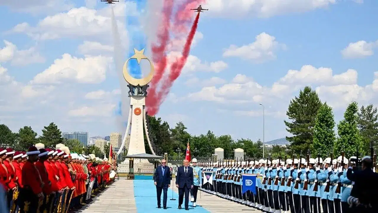 ABD Başkanı Trump, Beştepe’de resmi törenle karşılandı