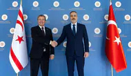 Dışişleri Bakanı Fidan, KKTC Başbakanı Üstel ile  bir araya geldi