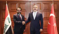Bakan Fidan, Irak'ın Takaddüm Partisi lideri Halbusi ile görüştü