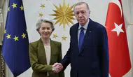 Cumhurbaşkanı Erdoğan, AB Komisyonu Başkanı Von Der Leyen ile görüştü