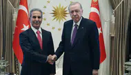 Cumhurbaşkanı Erdoğan, Irak Yüksek Yargı Konseyi Başkanı Zeydan’ı kabul etti
