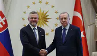 Cumhurbaşkanı Erdoğan, Slovakya Cumhurbaşkanı Pellegrini’yi kabul etti