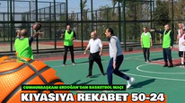 Cumhurbaşkanı Erdoğan'dan danışmanları ve bakanlar ile basketbol maçı