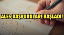 ALES/2 başvuruları başladı!