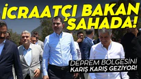 Bakan Kurum'dan deprem bölgesinde yoğun mesai!