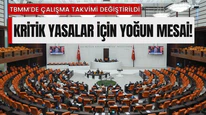 Meclis'te yoğun mesaiye pazartesi günü de dahil edildi!