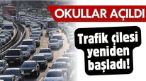 Okullar açıldı, trafik çilesi başladı!