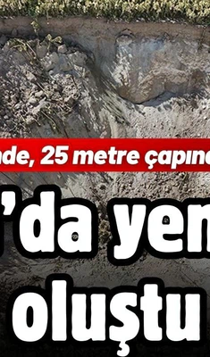 Konya'da yeni obruk oluştu