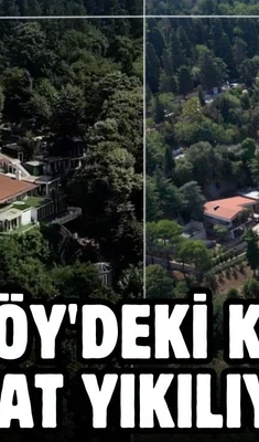 Vaniköy'deki kaçak inşaat yıkılıyor