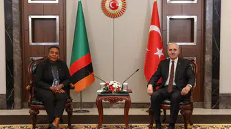 TBMM Başkanı Kurtulmuş, Zambiya Ulusal Meclis Başkanı Mutti ile görüştü