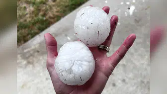 ABD’de tenis topu büyüklüğünde dolu yağışı