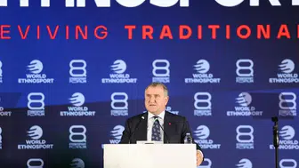 Gençlik ve Spor Bakanı Bakan Bak, 8. Dünya Etnospor Forumunda temaslarda bulundu