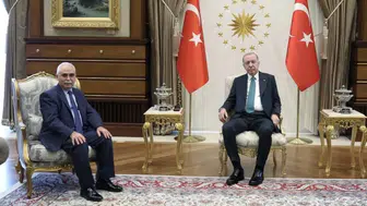 Cumhurbaşkanı Erdoğan, AYM Başkanı Özkaya’yı kabul etti