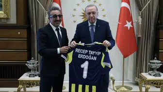 Cumhurbaşkanı Erdoğan, Hamdi Ulukaya’yı Külliye’de kabul etti