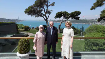 Cumhurbaşkanı Erdoğan, Belçika Kraliçesi Mathilde’yi kabul etti
