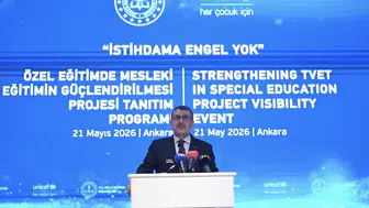 Bakan Tekin: “Özel eğitimde mesleki eğitim toplumsal adaletin gereğidir”