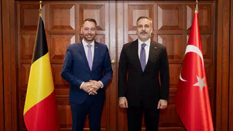 Bakan Fidan, Belçika Dışişleri Bakanı Prévot ile görüştü