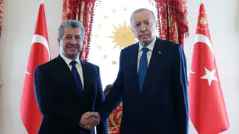Cumhurbaşkanı Erdoğan, IKBY Başbakanı Mesrur Barzani’yi kabul etti