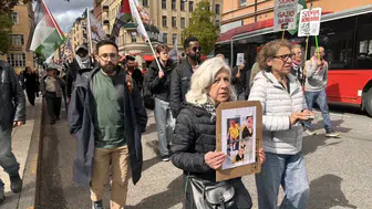 İsveç’te Nekbe’nin 78. yılı dolayısıyla yürüyüş düzenlendi