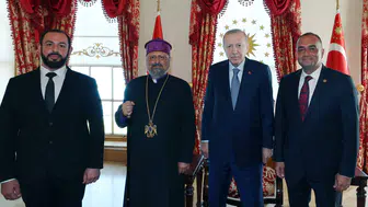 Cumhurbaşkanı Erdoğan, Ermeni Patriği Maşalyan ve Milletvekili Sıvacıoğlu’nu kabul etti