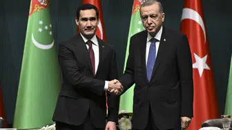 Cumhurbaşkanı Erdoğan, Berdimuhamedov ile görüştü