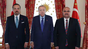 Cumhurbaşkanı Erdoğan, Kerkük Valisi Ağa ile görüştü