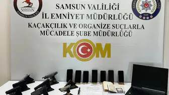 Samsun merkezli nitelikli yağma ve silah ticareti operasyonu