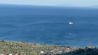 Çanakkale’de zeytinliklerin bulunduğu alandaki yangın söndürüldü