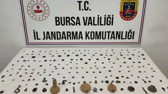 Bursa’da tarihi eser operasyonu: 202 sikke ve obje ele geçirildi
