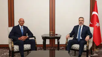 Bakan Fidan, ABD’nin Ankara Büyükelçisi Tom Barrack’ı kabul etti