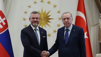Cumhurbaşkanı Erdoğan, Slovakya Cumhurbaşkanı Pellegrini’yi kabul etti