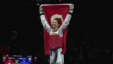 Milli tekvandocu Elif Sude Akgül’den altın zafer