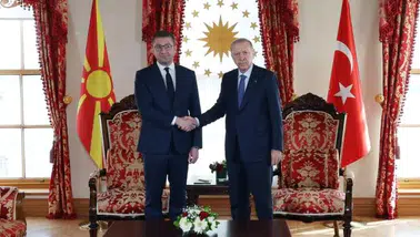 Cumhurbaşkanı Erdoğan, Kuzey Makedonya Başbakanı Mickoski ile görüştü