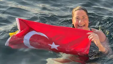 Aysu Türkoğlu, Tsugaru Kanalı’nı geçen en genç Türk sporcu oldu