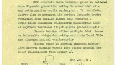 MİT, 1933 yılına ait “gizli mektup açma” formülünü paylaştı