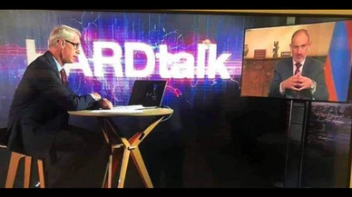 BBC sunucusu Ermenistan Başbakanı Paşinyan'ı canlı yayında rezil etti